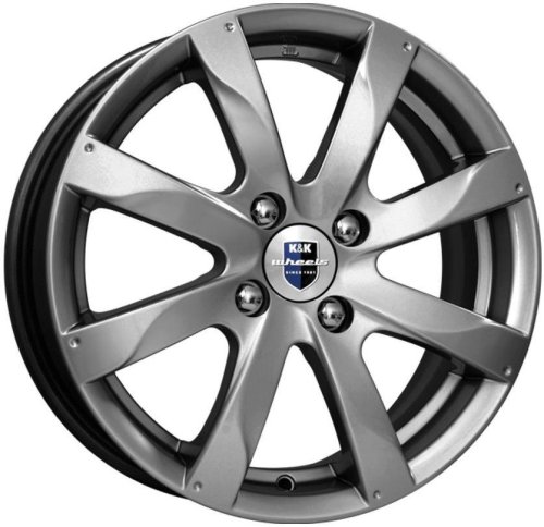 Диски K&K Джемини 5,5x14 4x100 ET43 dia 60,1 дарк платинум Россия - 1