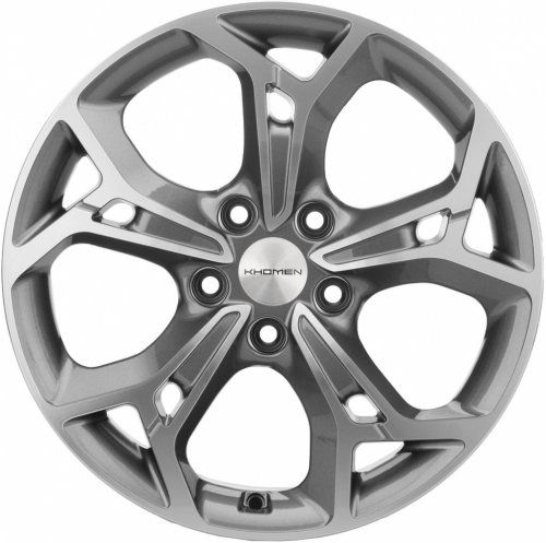 Диски Khomen Wheels KHW1702 (Qashqai) 7x17 5x114,3 ET40 dia 66,1 gray-FP Россия - 1