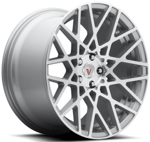 Диски Vissol F-677 8,5x18 5x100 ET35 dia 57,1 silver polished кованный - 1