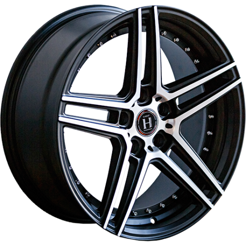 Диски Harp Y-22 10x20 5x112 ET40 dia 72,6 satIn black - machIned face - 1