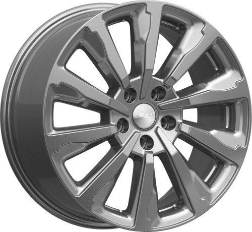 Диски Скад Астер 8x18 5x120 ET37 dia 66,9 графит - 1
