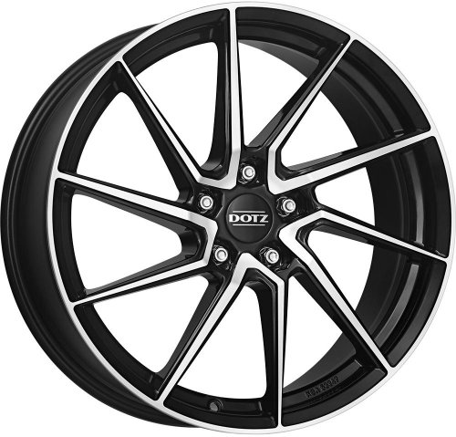 Диски Dotz Spa dark 7,5x17 5x114,3 ET48 dia 71,6 black full polished - 1