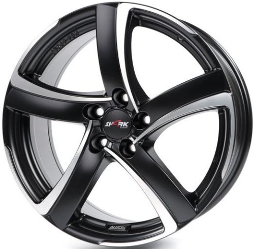 Диски Alutec Shark 7x16 5x114,3 ET38 dia 70,1 racing black front polished - 1