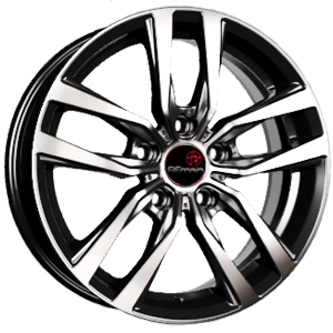 Vector B214 6x16 5x100 ET38 dia 57,1 алмаз черный