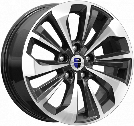 Диски K&K Авиор 7x17 5x114,3 ET50 dia 67,1 алмаз черный Россия - 1
