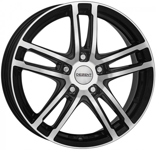 Диски Dezent TZ dark 7x17 5x112 ET48,5 dia 66,6 black polished - 1