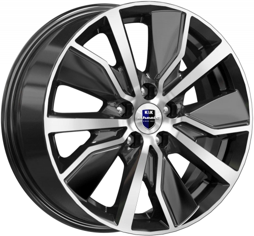 Диски K&K Гамбит 6,5x16 5x114,3 ET45 dia 60,1 алмаз черный Россия - 1