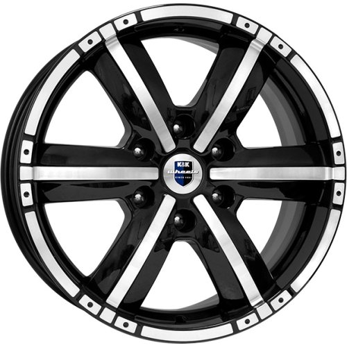 Диски K&K Окинава 7,5x17 6x114,3 ET39 dia 67,1 алмаз черный Россия - 1