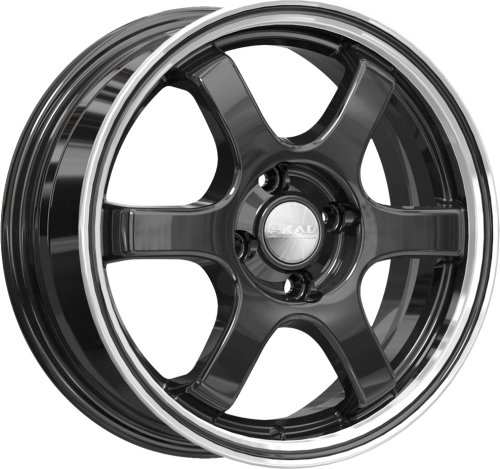 Диски Скад Киото 6x15 4x100 ET38 dia 67,1 алмаз-антрацит - 1