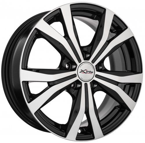 Диски X trike X-119 6,5x16 5x100 ET38 dia 67,1 BK/FP Россия - 1