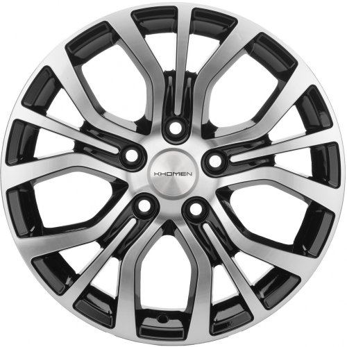 Диски Khomen Wheels KHW1608 (Geely Coolray) 6,5x16 5x114,3 ET45 dia 54,1 black-FP - 1