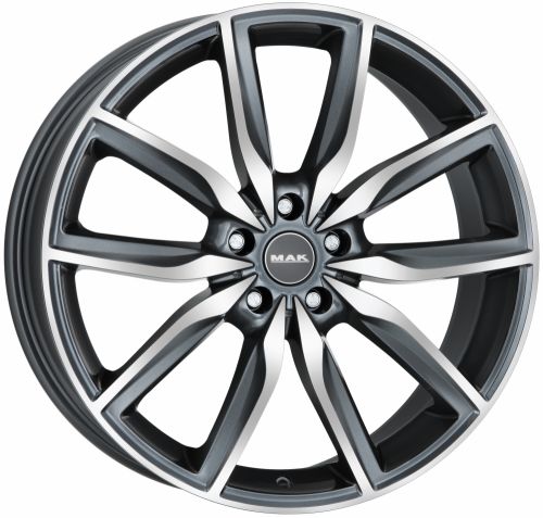 Диски MAK Allianz 9,5x19 5x112 ET39 dia 66,6 gunmetal mirror face - 1
