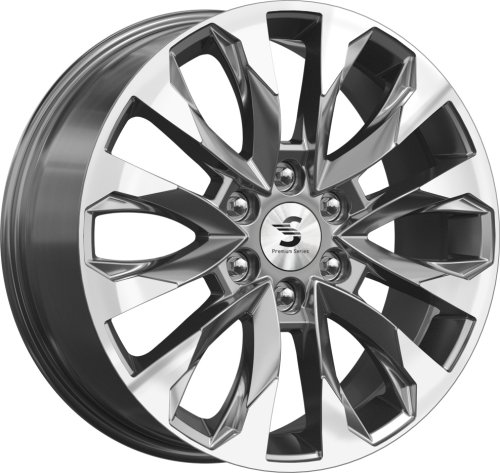 Диски K&K Premium Series КР007 (20_Land Cruiser 300) 8x20 6x139,7 ET60 dia 95,1 diamond gloss graphite - 1