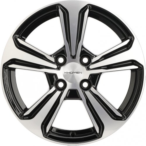 Диски Khomen Wheels KHW1502 (Solano) 6x15 4x100 ET45 dia 54,1 black-FP Россия - 1