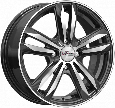 Диски iFree Маскот 6x15 4x100 ET45 dia 67,1 блэк джек Россия - 1