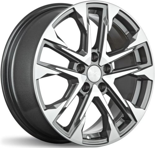 Диски Скад Атакор 7x17 5x112 ET40 dia 66,6 алмаз графит Россия - 1