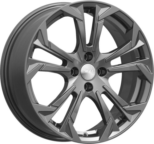 Диски Скад Дунай 7x17 4x100 ET45 dia 54,1 графит Россия - 1