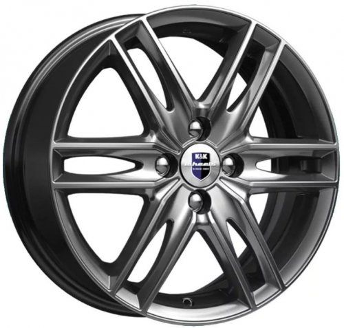 Диски K&K Монтеррей 6x16 5x114,3 ET43 dia 67,1 дарк платинум Россия - 1