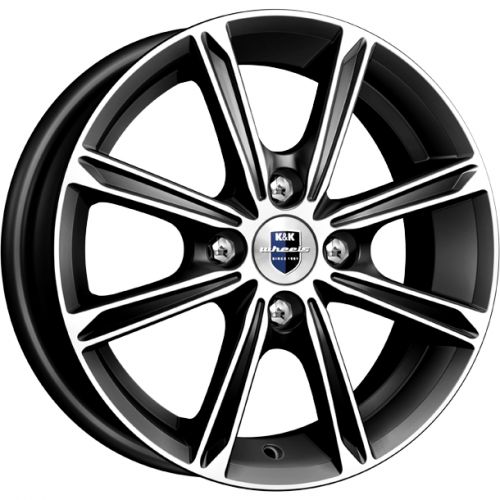 Диски K&K Флэш 5x14 4x98 ET35 dia 58,5 алмаз черный Россия - 1