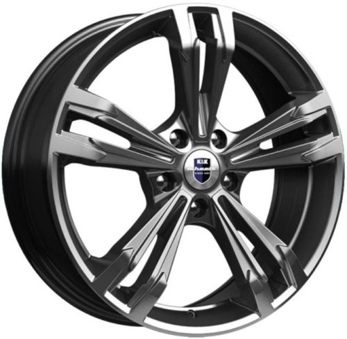 Диски K&K Каррера 7x18 5x112 ET40 dia 66,6 дарк платинум Россия - 1