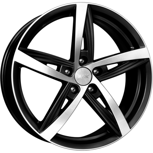 Диски K&K Дольче Вита 7,5x18 5x100 ET38 dia 67,1 алмаз черный Россия - 1