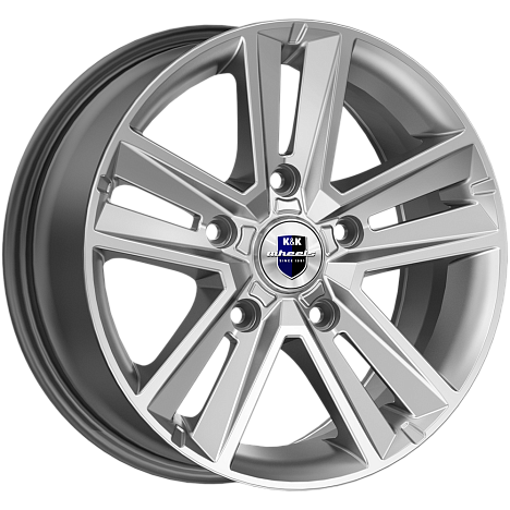 Диски K&K Арена 6,5x16 5x139,7 ET40 dia 98 дарк платинум - 1