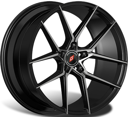 Диски Inforged IFG39 7,5x17 5x114,3 ET42 dia 64,1 black machined - 1