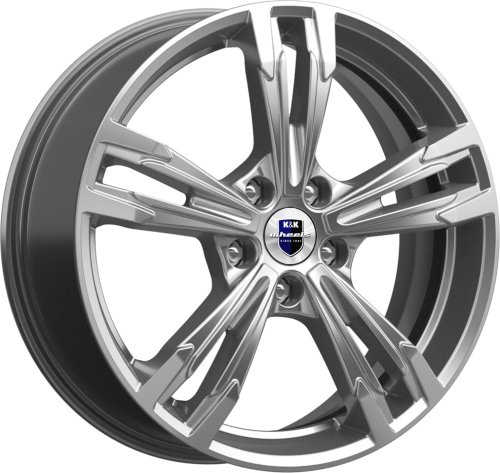 Диски K&K Karrera Light 7x18 5x115 ET45 dia 70,2 брайт дарк платинум - 1