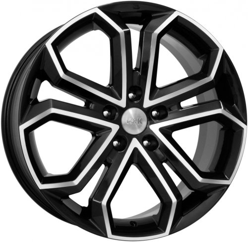 Диски K&K Пандора 8,5x19 5x110 ET35 dia 65,1 алмаз черный Россия - 1