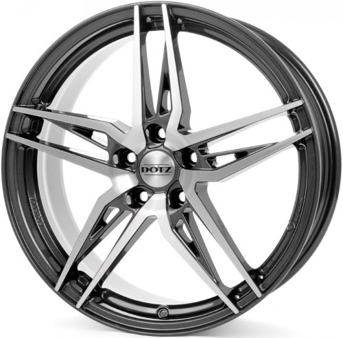 Диски Dotz Interlagos dark 7,5x17 5x112 ET40 dia 70,1 anthracite polished - 1