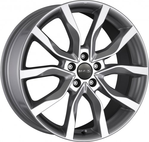 Диски MAK Koln 9,5x21 5x114,3 ET48 dia 76 gun metallic mirror - 1