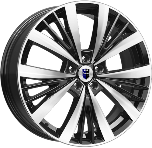 Диски K&K Марвел 7,5x19 5x114,3 ET50 dia 64,1 алмаз черный Россия - 1