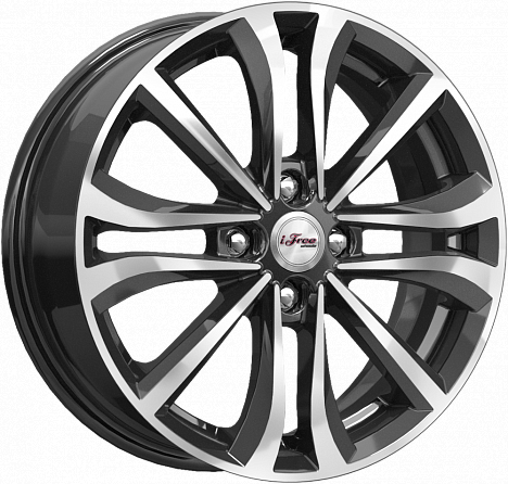 Диски iFree Панган 6x16 4x100 ET45 dia 56,6 блэк джек Россия - 1