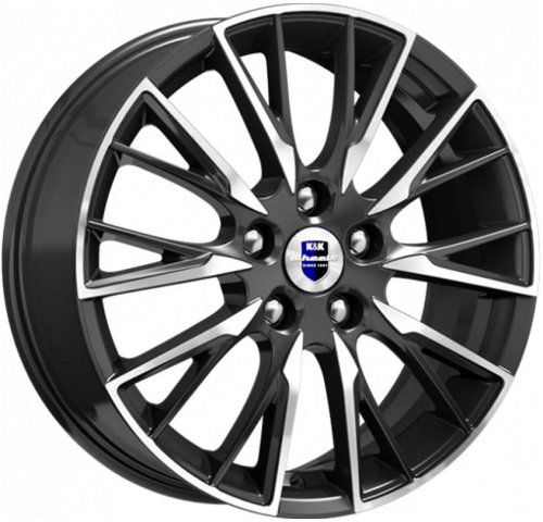 Диски K&K Солт 6,5x17 5x114,3 ET40 dia 66,1 алмаз черный Россия - 1