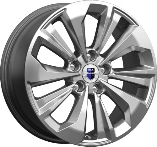 Диски K&K Авиор 7x17 5x112 ET40 dia 57,1 брайт дарк платинум Россия - 1