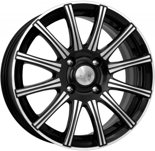 Диски K&K Сиеста 6x15 4x100 ET40 dia 60,1 алмаз черный Россия - 1