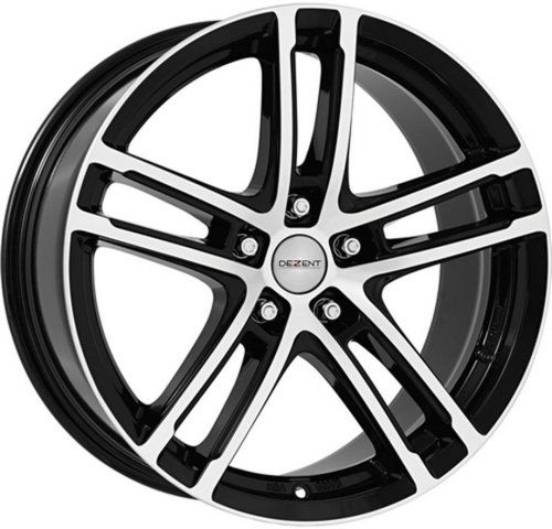 Диски Dezent TZ-C dark 7,5x17 5x112 ET27 dia 66,6 black polished - 1