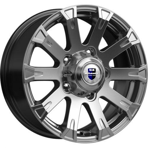 Диски K&K Байкал 7x16 5x139,7 ET35 dia 108,5 дарк платинум Россия - 1