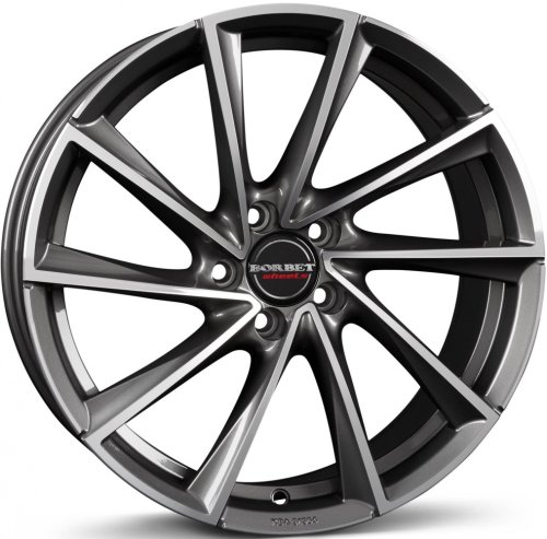 Диски Borbet VTX 8,5x19 5x112 ET20 dia 66,6 graphite polished - 1