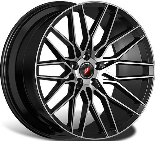 Диски Inforged IFG34 9,5x19 5x112 ET42 dia 66,6 black machined - 1