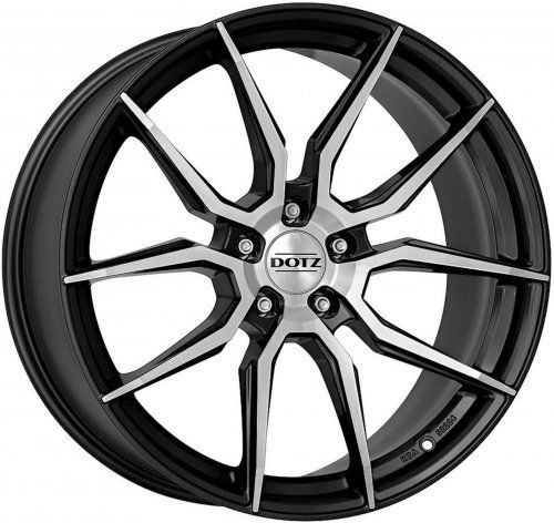 Диски Dotz Misano dark 8x18 5x112 ET40 dia 70,1 black polished - 1