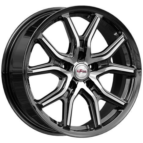 Диски iFree Страйк 6,5x17 5x114,3 ET35 dia 67,1 блэк джек - 1
