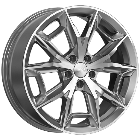 Диски Скад Паркер 7,5x19 5x108 ET36 dia 65,1 алмаз графит - 1
