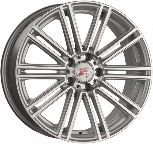 Диски 1000 Miglia MM1005 8,5x19 5x112 ET32 dia 66,6 matt silver polished - 1