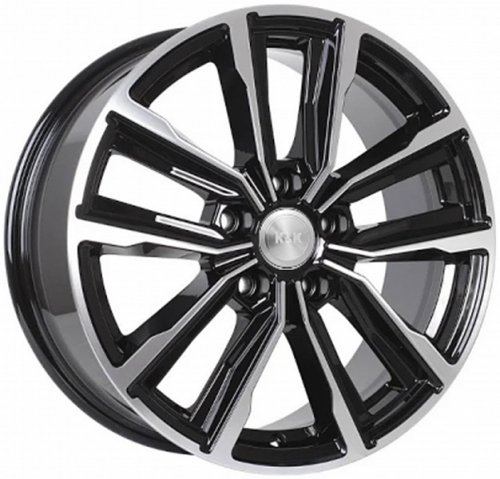 Диски K&K Лацио 7,5x17 5x114,3 ET35 dia 60,1 алмаз черный Россия - 1