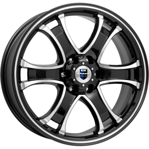 Диски K&K Балеар 7,5x18 6x127 ET38 dia 77,9 алмаз черный Россия - 1