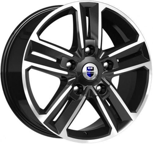Диски K&K Backfire 8x18 5x114,3 ET50 dia 66,1 алмаз черный Россия - 1