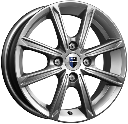 Диски K&K Флэш 5x14 4x100 ET43 dia 60,1 дарк платинум - 1