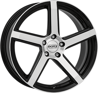 Dotz CP5 dark 9,5x20 5x112 ET35 dia 70,1 black polished