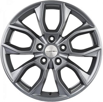 Khomen Wheels KHW1713 (SantaFe) 7x17 5x114,3 ET47 dia 67,1 gray Khomen Wheels KHW1713 (SantaFe) 7x17 5x114,3 ET47 dia 67,1 gray